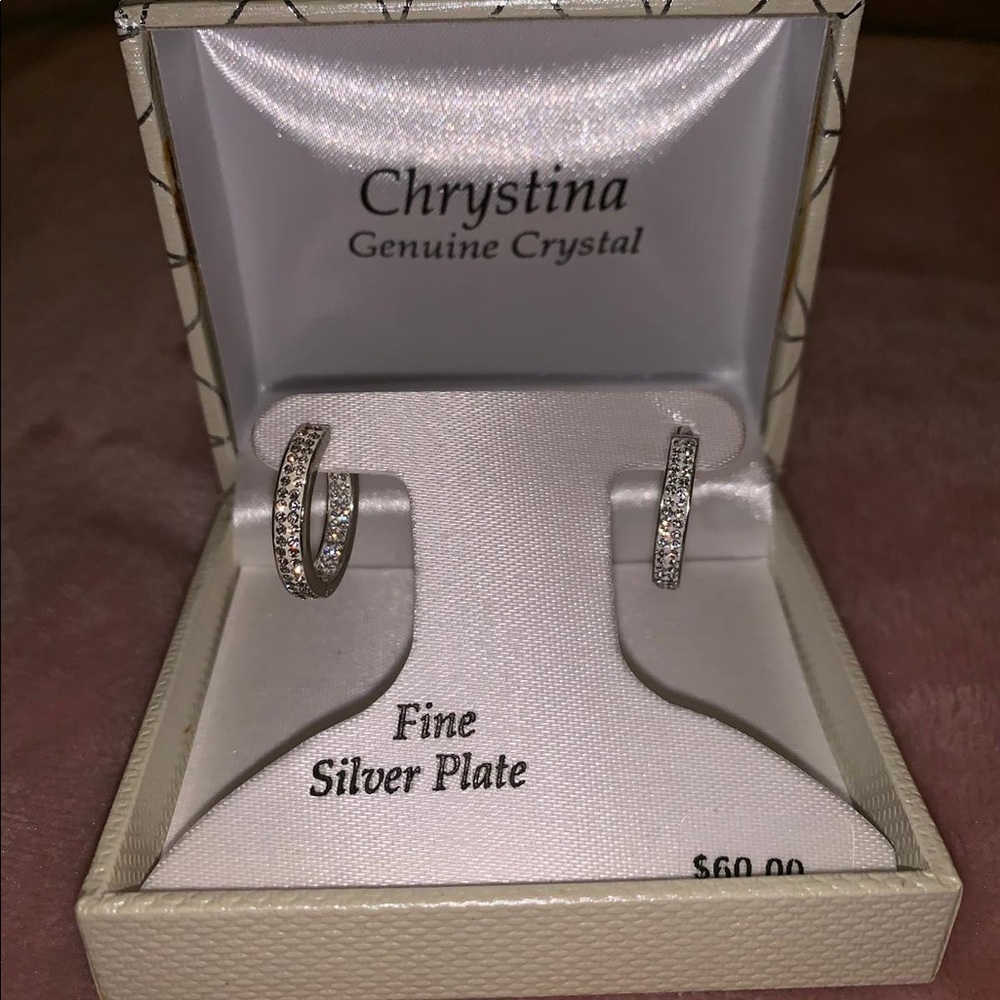 Silver earrings